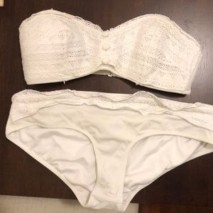 Victoria Secret Lace Trim Swim Suit